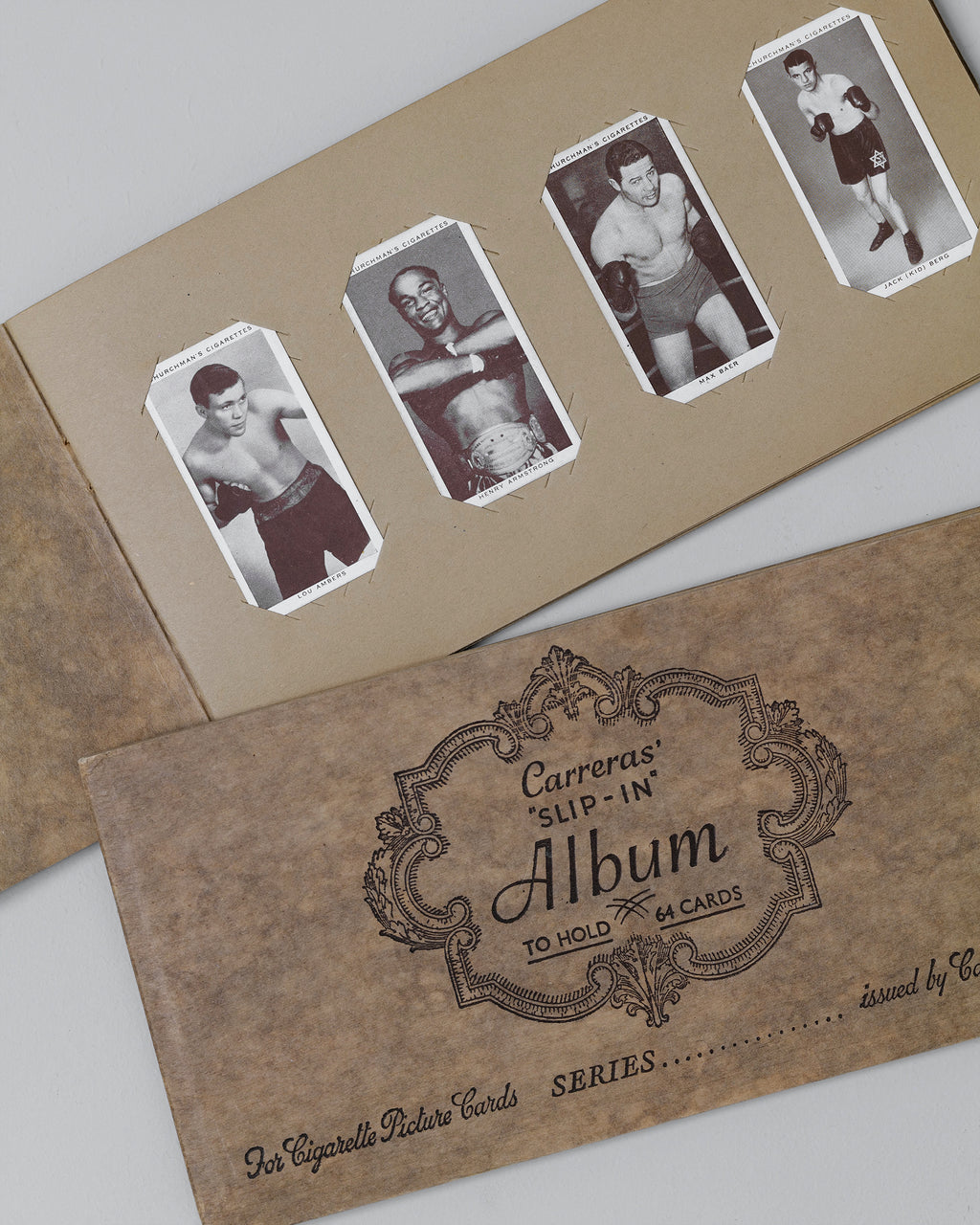 Boxing collectable cards from 1938