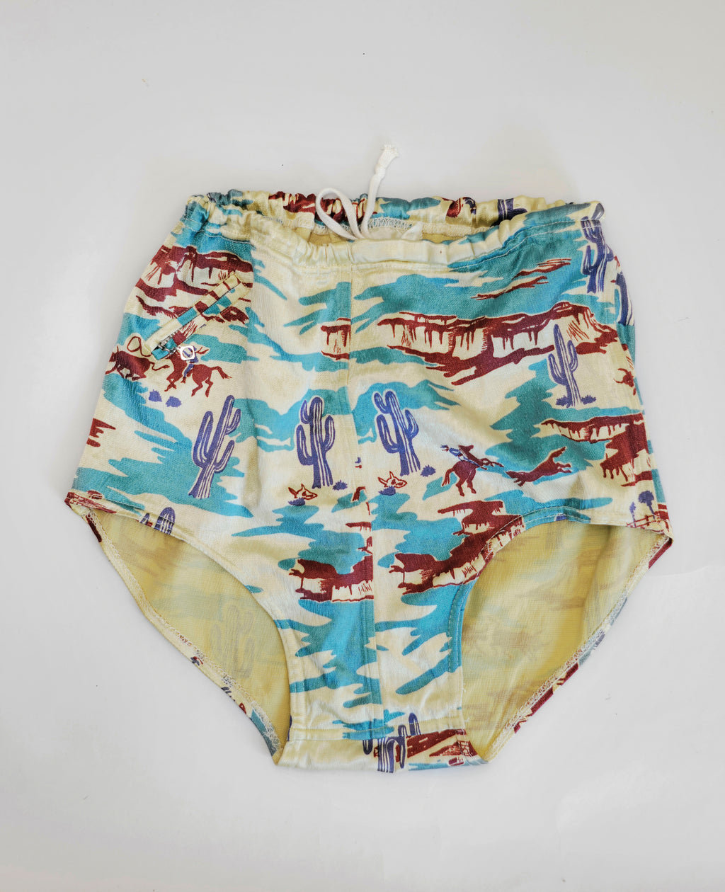 Western swim trunks 1940s.