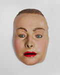 Vintage fiberglass mask with glass eyes