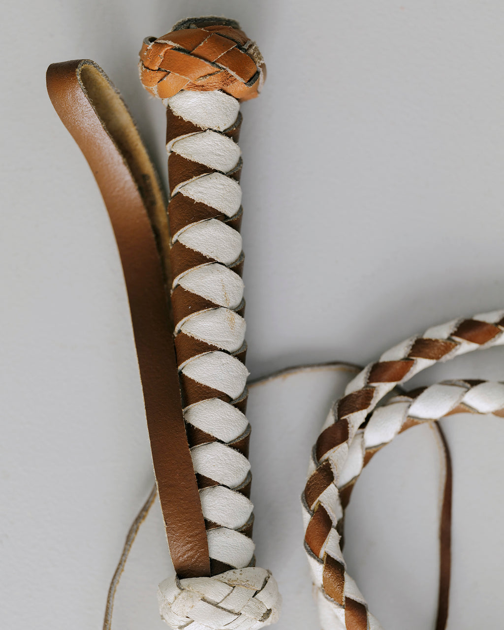 Vintage Braided Bullwhip