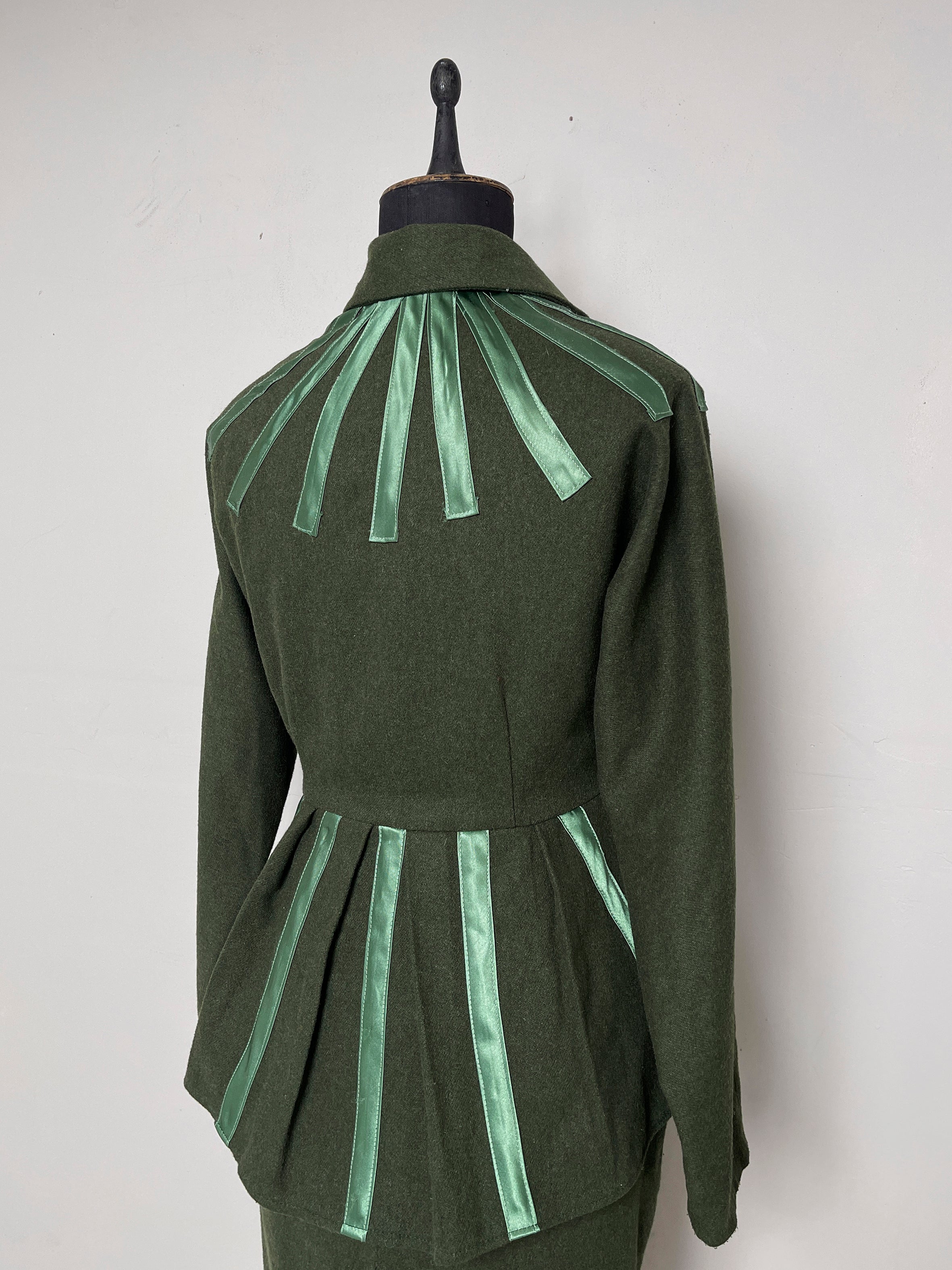 1940s green wool coat